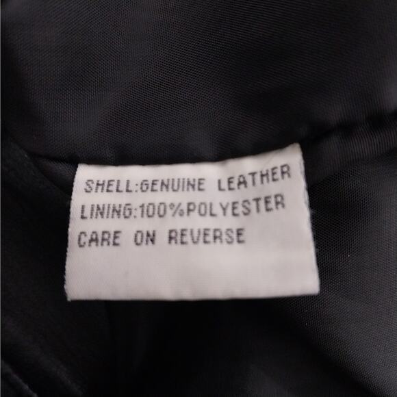 CHARLES KLEIN! SLEEK, CHIC BLACK GENUINE LEATHER TAILORED JACKET, COAT! SZ M - Picture 9 of 12